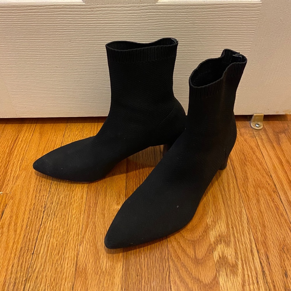 Fabric Heeled ankle boots